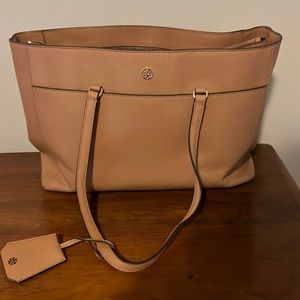 Tory Burch Bistro Brown Work Tote